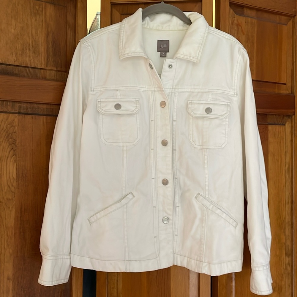J.Jill white Jean jacket